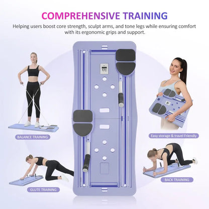 4-in-1 Foldable Pilates Board – Core, Glutes & Full Body Home Workout | CoreFlow Board