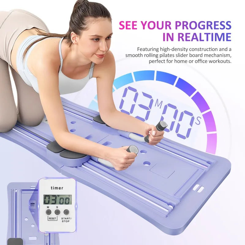 4-in-1 Foldable Pilates Board – Core, Glutes & Full Body Home Workout | CoreFlow Board