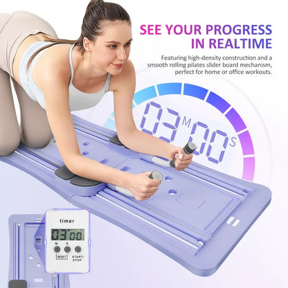4-in-1 Foldable Pilates Board – Core, Glutes & Full Body Home Workout | CoreFlow Board
