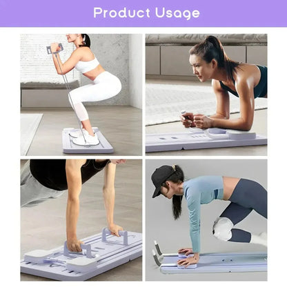 4-in-1 Pilates Board with Resistance Bands & Ab Roller