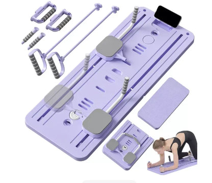 4-in-1 Pilates Board with Resistance Bands & Ab Roller